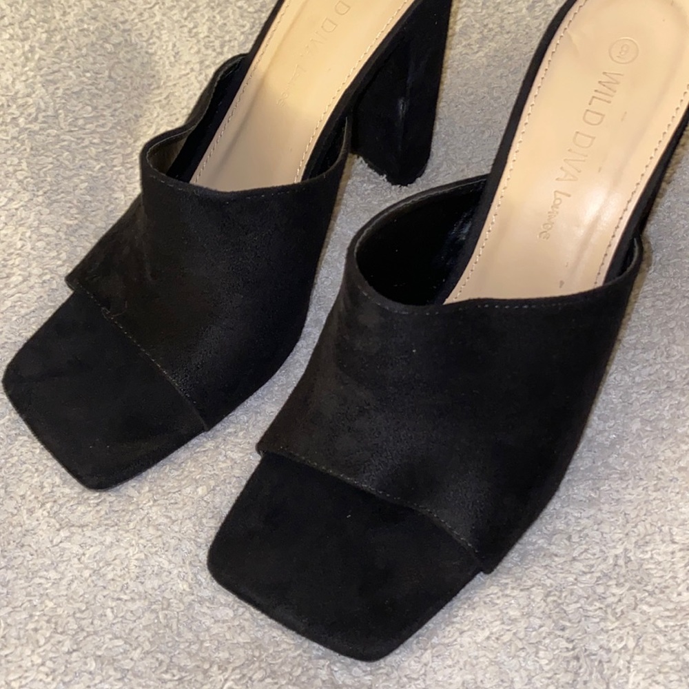 black heels